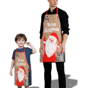DX65 <br> Delantal  "Merry Christmas" infantil y adulto