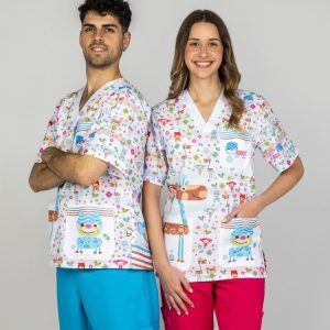 SX34RW01 <br> Casaca unisex manga corta "fauna"