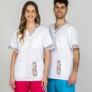 SX35RW01 <br> Casaca unisex manga corta "colorines"